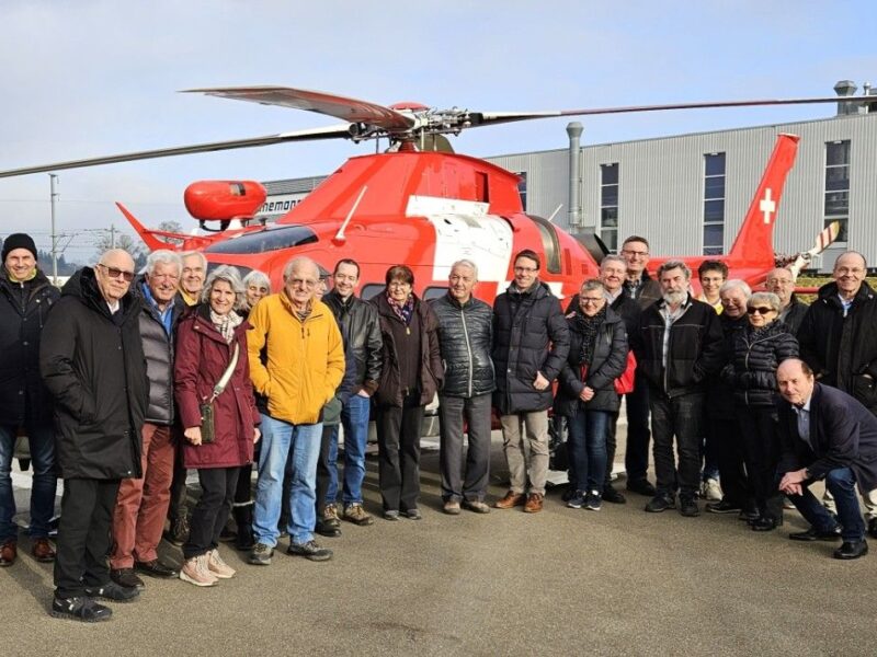 Neujahrsbegrüssung 2025 der IGOL bei der REGA-Basis St.Gallen